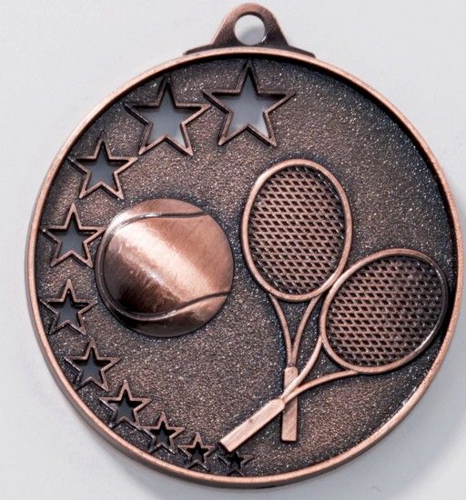 10 Tennis-Medaillen mit Deutschland-Bändern 9237g 