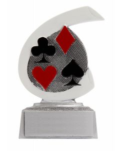 FG264 Karten / Poker Standtrophäe Höhe 10cm