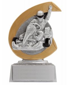 FG266 Gokart Standtrophäe gold Höhe 10cm