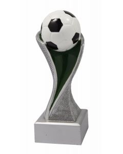 FG4011-16 Fußball Standtrophäe in 6 Höhen 14,5cm-17cm-19,5cm-24cm-27cm-30cm