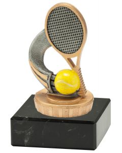 FX008 Tennis Standtrophäe Höhe 10cm mit Marmorsockel