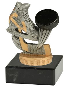 FX015 Eishockey Standtrophäe Höhe 9,5cm mit Marmorsockel