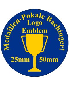 25mm PVC Emblem für 40/45/50mm und div. Medaillen mit Logo