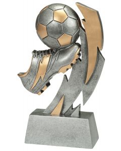 RE180 Fußball Standtrophäe in 5 Höhen 12,5cm-14,5cm-17cm-19,5cm-22cm