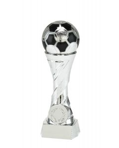 Fußballpokal X821 silber in 4 Höhen 16cm-19cm-23cm-27cm